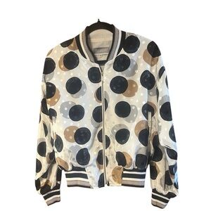 Hanasport Vintage Dot Bomber Jacket